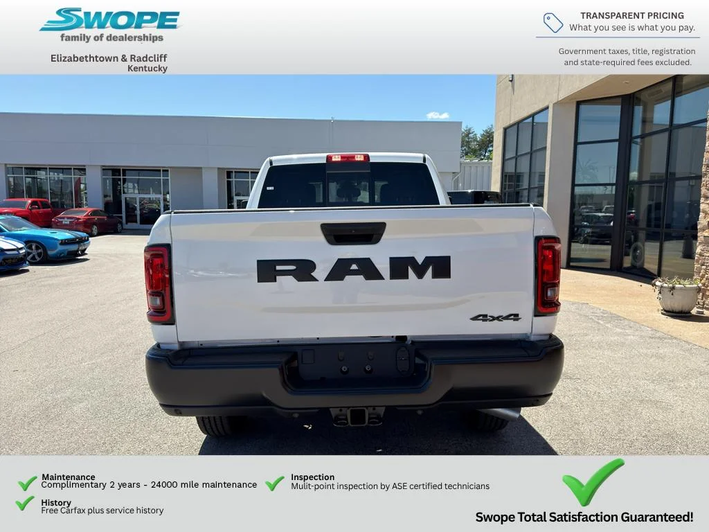 New 2026 Bright White Clear-Coat Exterior Paint RAM Tradesman image 4