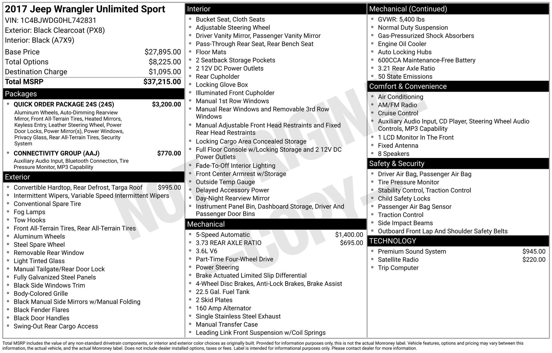 2017 Jeep Wrangler Unlimited