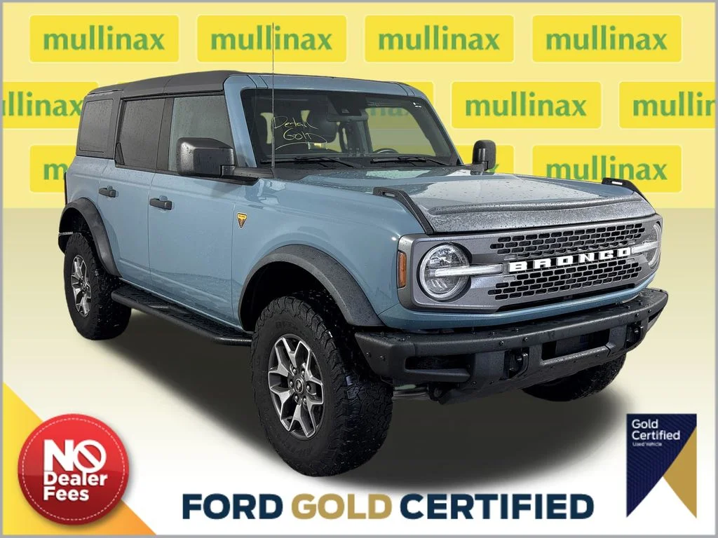 Certified Used 2022 Blue Ford Badlands image 1