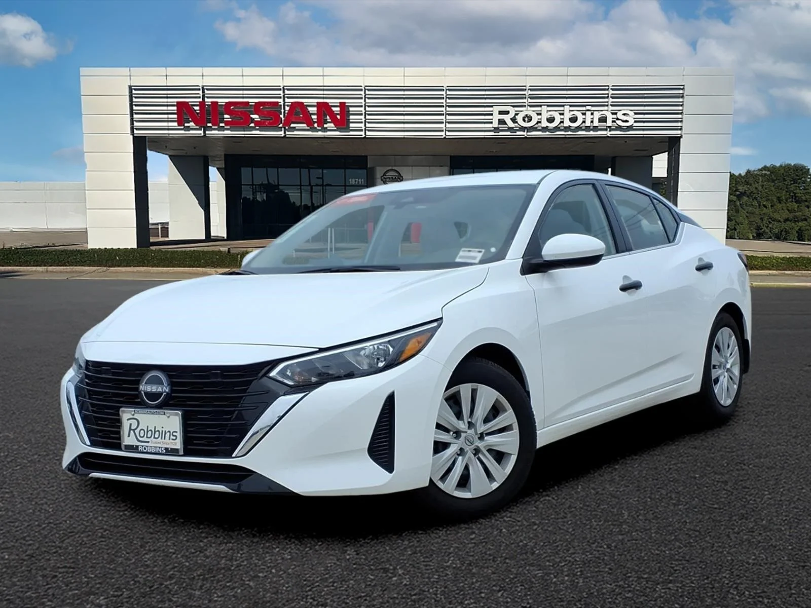 2025 Nissan Sentra S White at Robbins Nissan