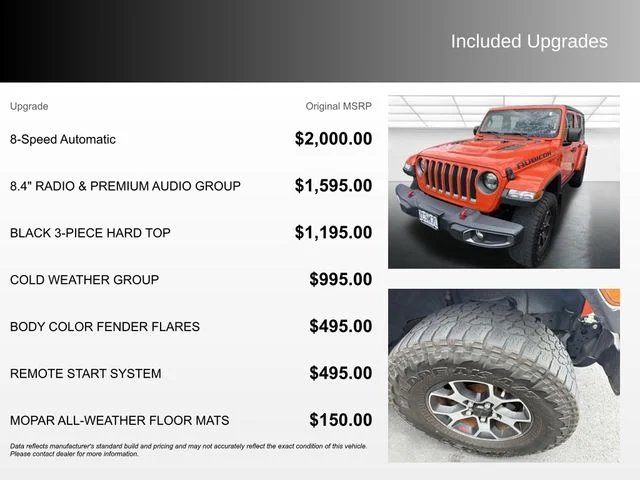 Used 2019 Orange Jeep Unlimited Rubicon image 4