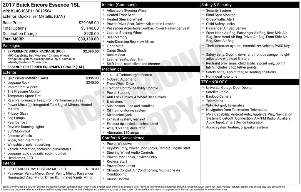Used 2017 Silver Buick Essence image 5