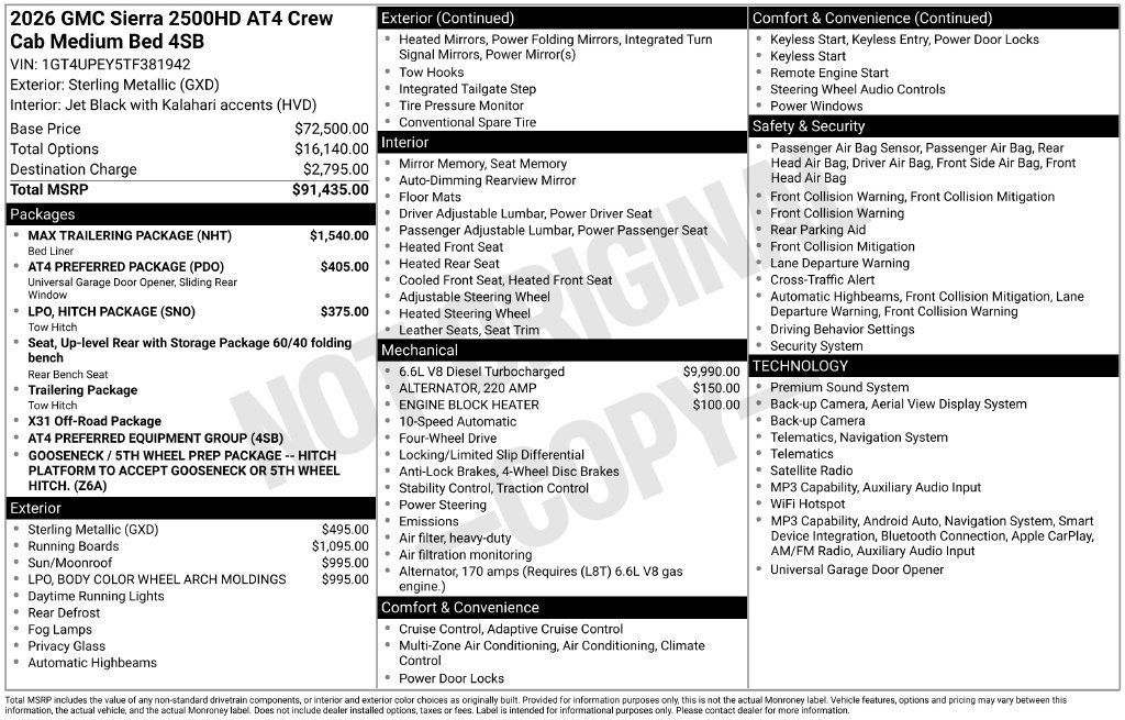 New 2026 Sterling Metallic GMC AT4 image 27