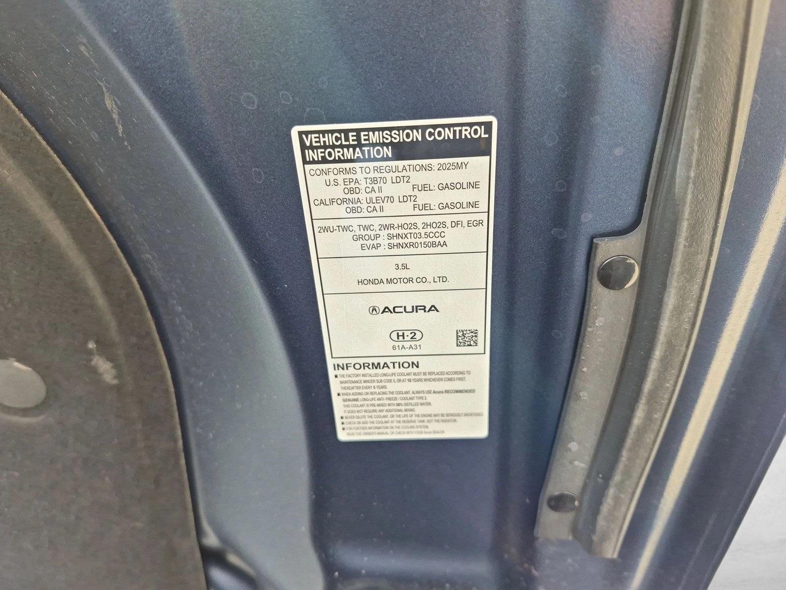 Used 2025 Canyon River Blue Metallic Acura w/Technology Package image 26
