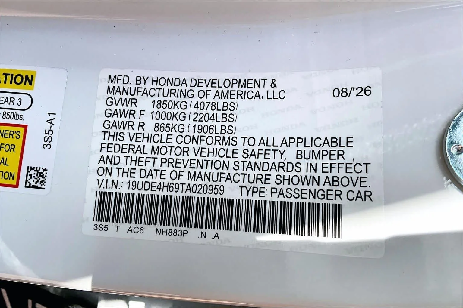 New 2026 Platinum White Pearl Acura w/A-Spec Technology Package image 19