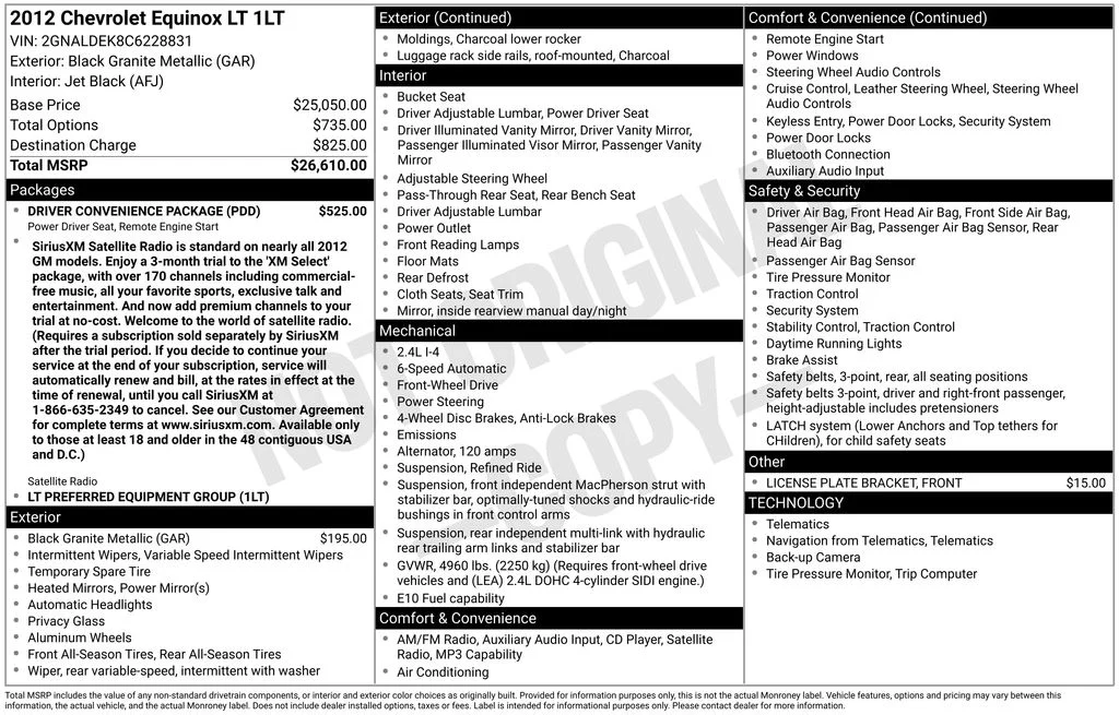 2012 Chevrolet Equinox 1LT's photo