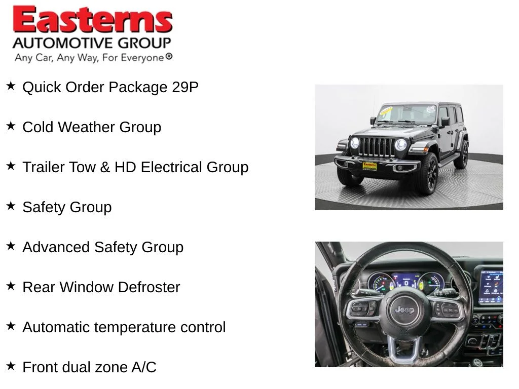 Used 2021 Gray Jeep Unlimited Sahara 4xe image 11