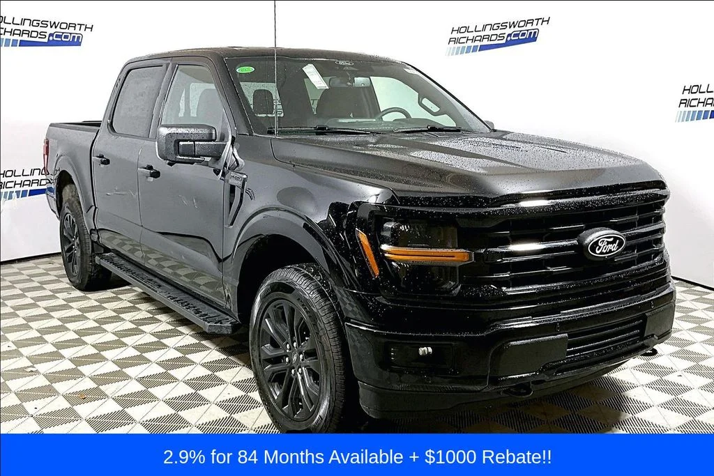 New 2026 Agate Black Metallic Ford XLT image 2