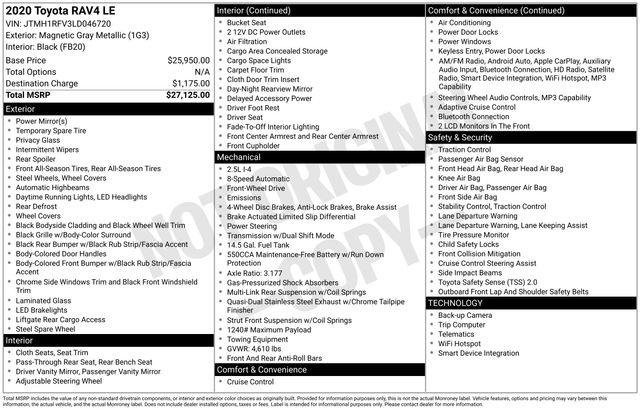 Certified Used 2020 MAGNETIC GRAY MET. Toyota  image 6