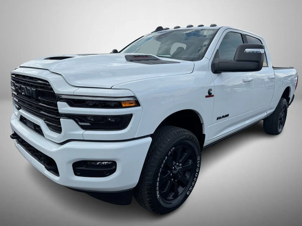New 2026 Bright White Clear-Coat Exterior Paint RAM Laramie image 2