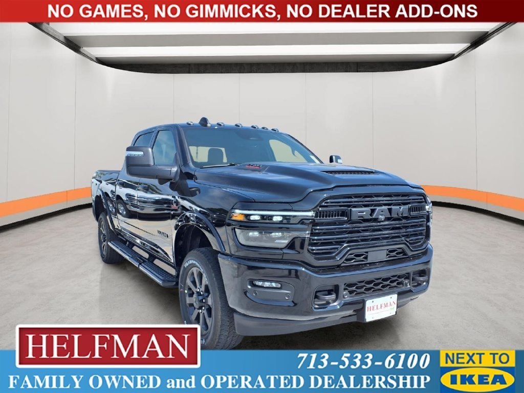 New 2027 Diamond Black Crystal Pearl-Coat Exterior Paint RAM Laramie image 1