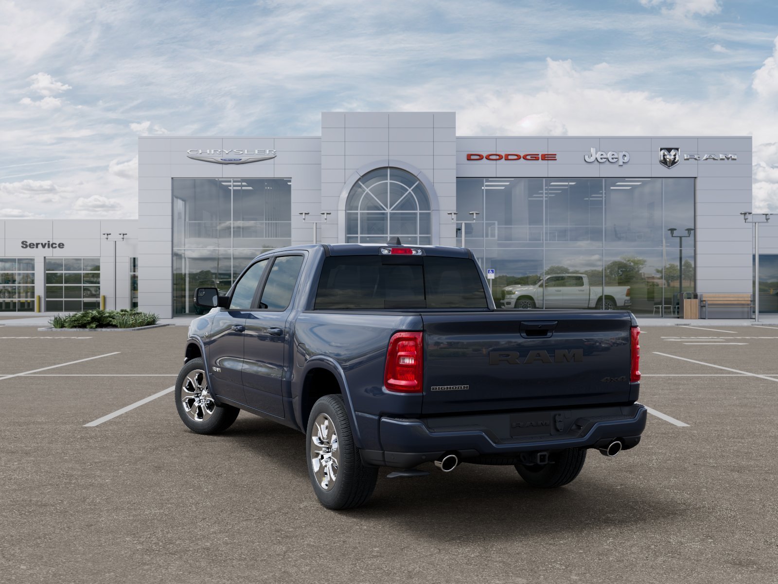 New 2026 Forged Blue Metallic RAM Big Horn/Lone Star image 3