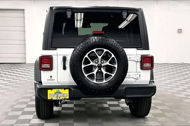 Used 2024 Bright White Clearcoat Jeep Sport S image 5