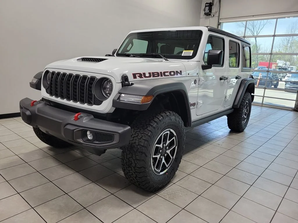 New 2026 Bright White Clear-Coat Exterior Paint Jeep Rubicon image 3