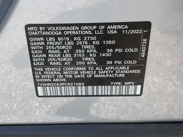 Used 2023 Silver Volkswagen 3.6L V6 SE w/Technology image 30