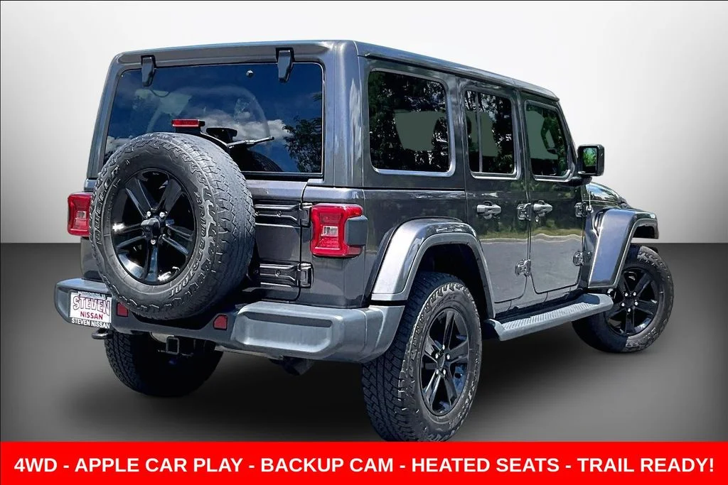 Used 2021 Gray Jeep Unlimited Sahara Altitude image 6