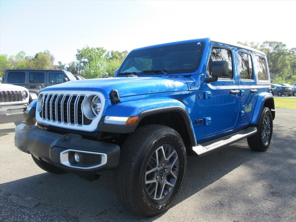 New 2026 Hydro Blue Pearl-Coat Exterior Paint Jeep Sahara image 3
