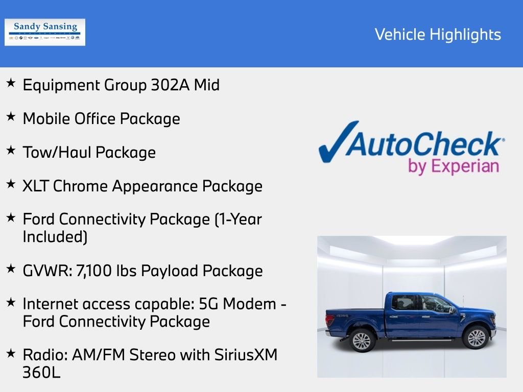 New 2026 Argon Blue Metallic Ford XLT image 9