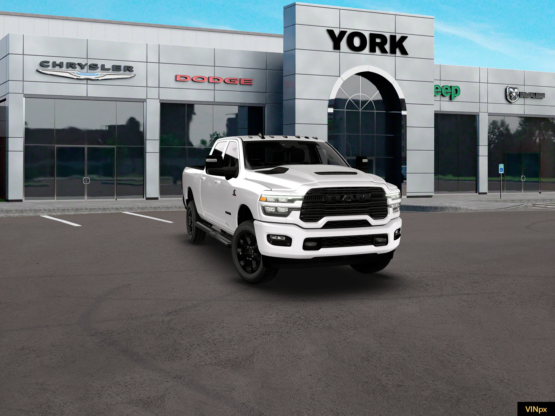 New 2026 Bright White Clear-Coat Exterior Paint RAM LARAMIE image 25