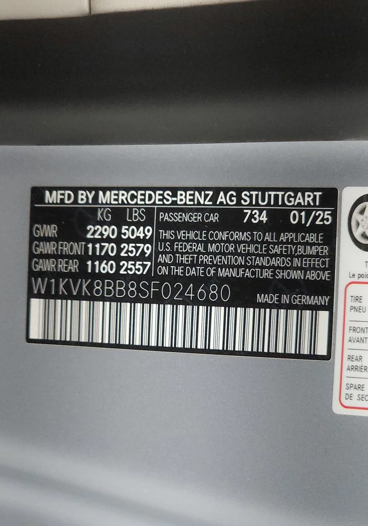 Certified Used 2025 MANUFAKTUR Cirrus Silver MAGNO Mercedes-Benz SL 63 AMG® image 40