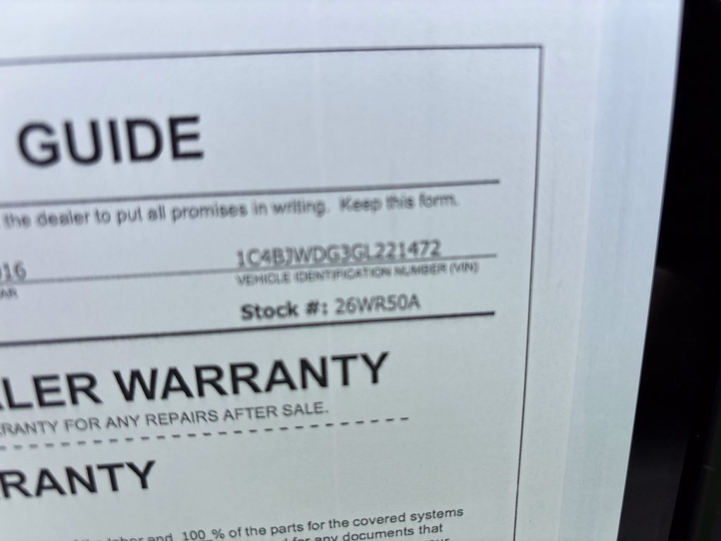 Certified Used 2016 Black Jeep Unlimited Sport image 48
