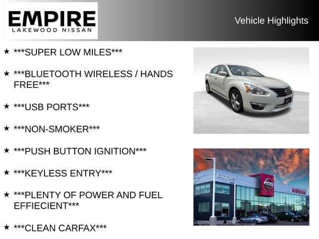 Used 2015 Nissan Altima S with VIN 1N4AL3AP6FC206932 for sale in Lakewood, CO