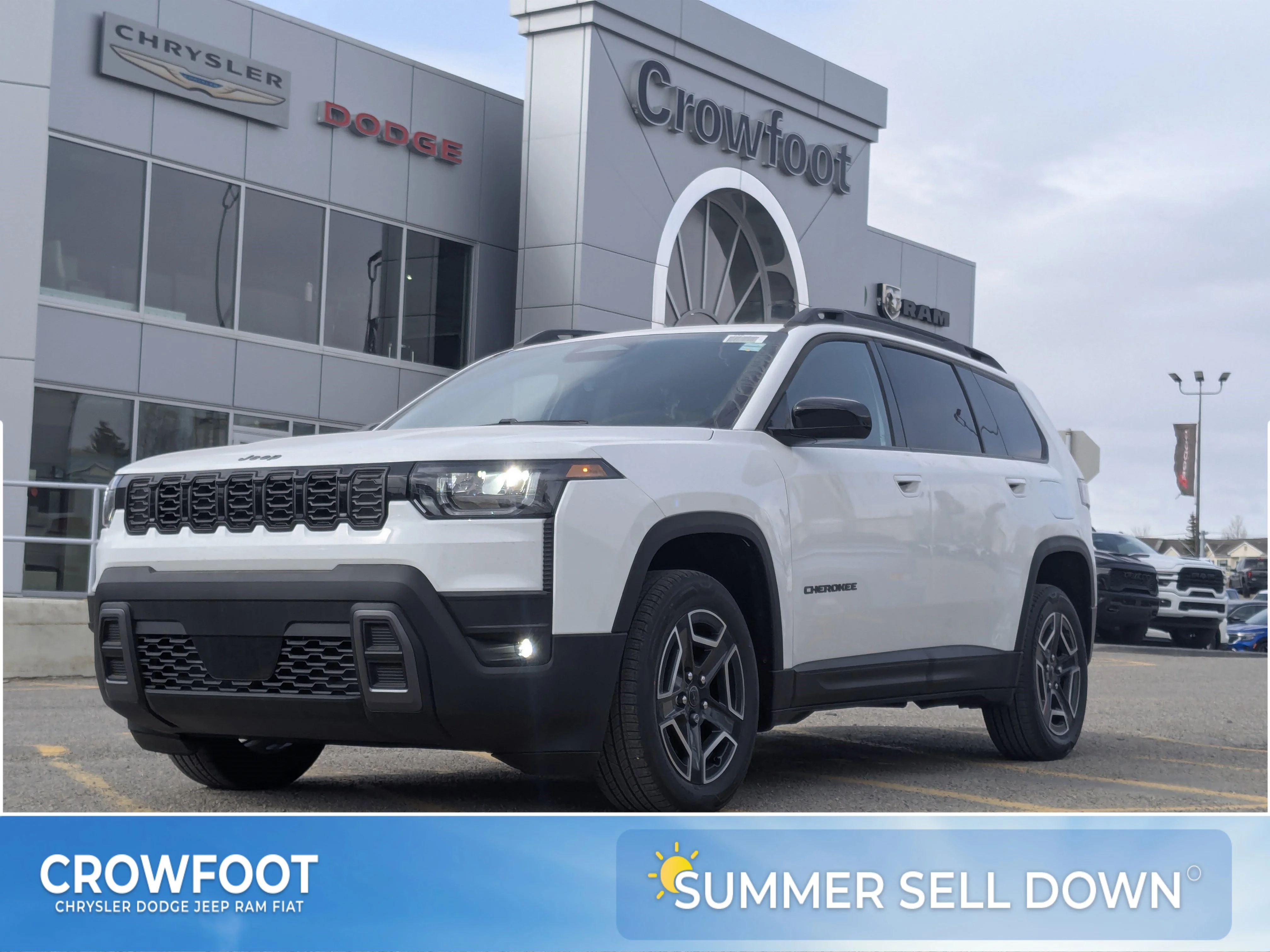 New 2026 White Jeep Laredo - - Pkg 23F  - Mopar Protect Pkg  - All-Weather Mats  - Compact Spare  & More image 1