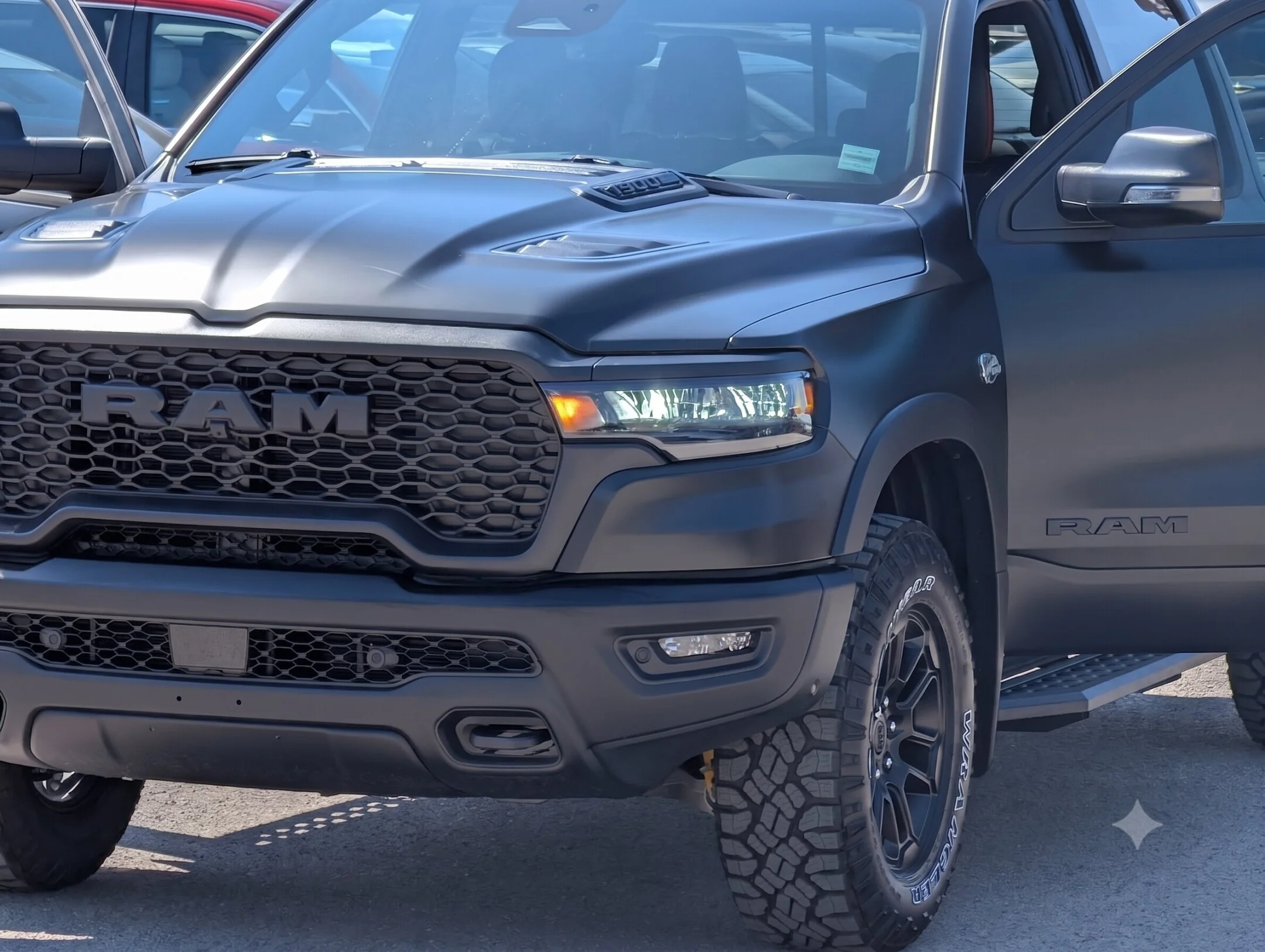New 2026 Black RAM Rebel - - Satin Black Wrap - Window Tint - Running Boards - Tonneau Cover & More! image 14