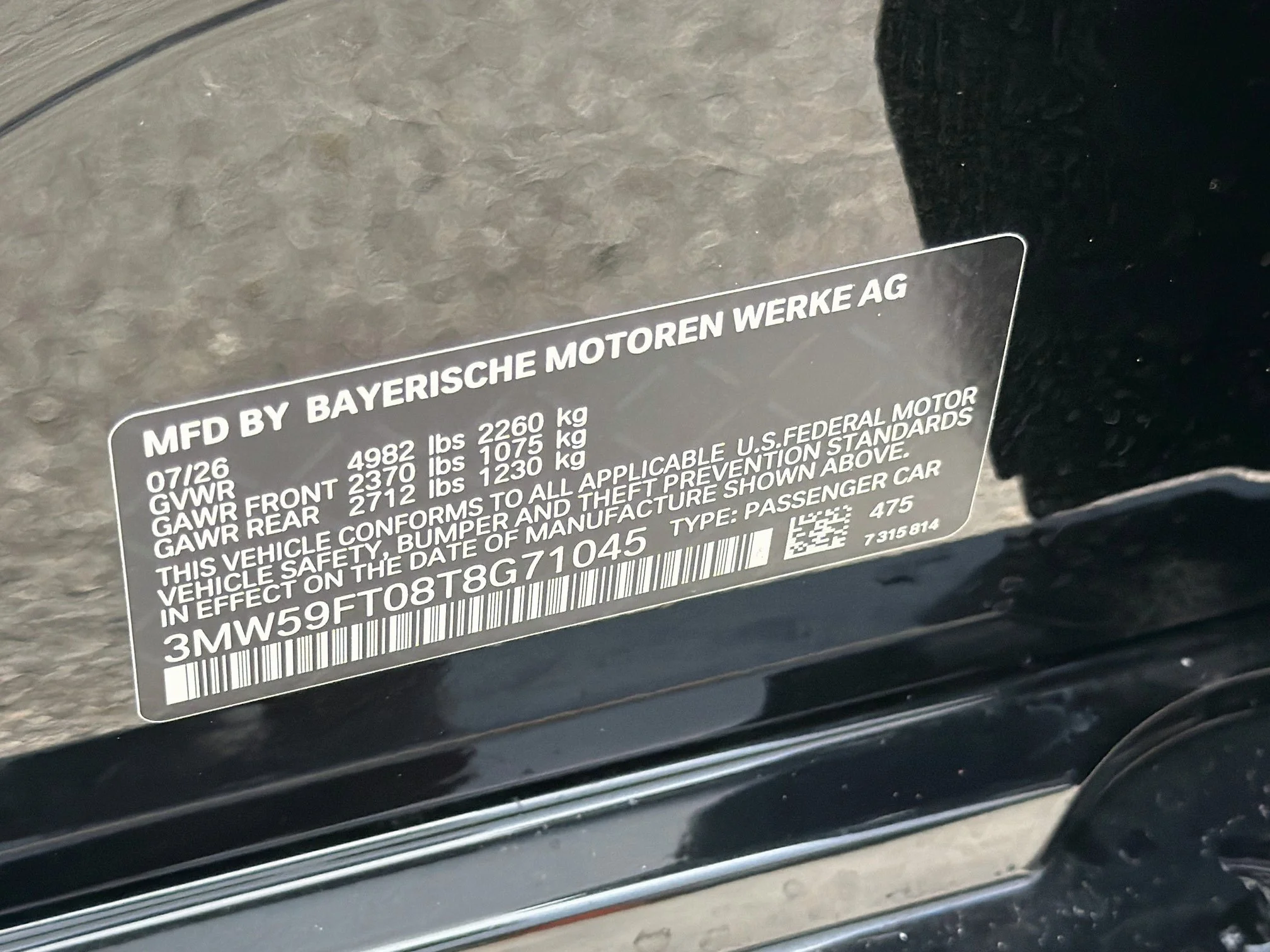 New 2026 Black Sapphire Metallic BMW M340i NA image 43
