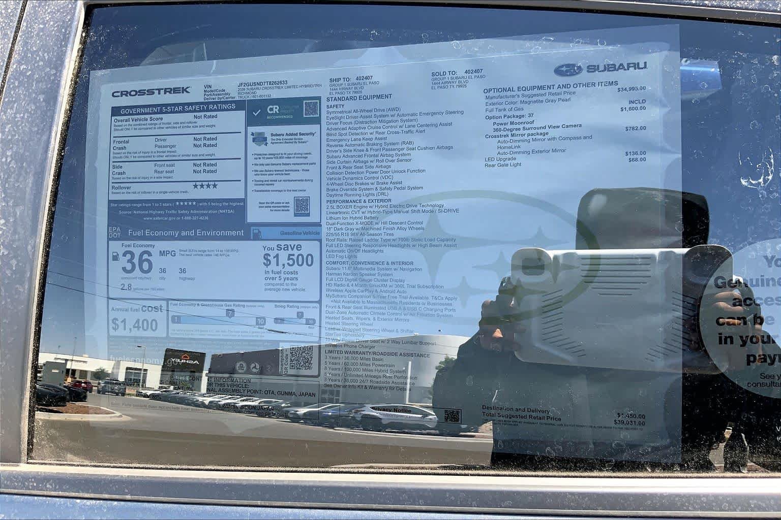 New 2026 MAGNETITE GRAY PEARL Subaru Limited Hybrid image 18