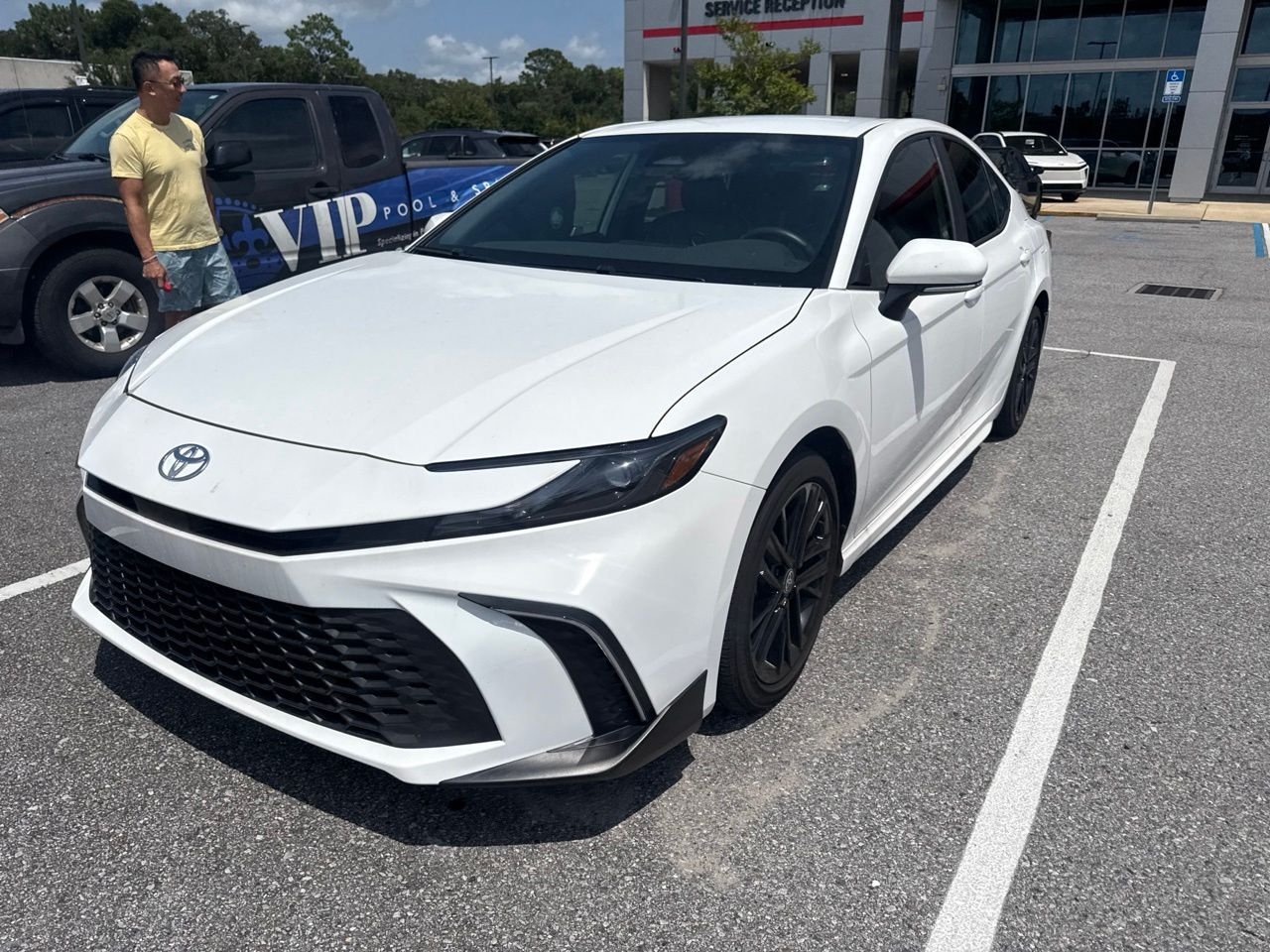 Used 2025 White Toyota SE image 1