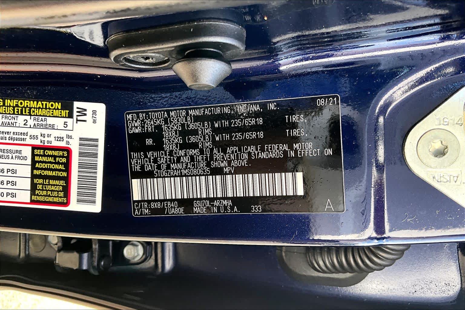 Used 2021 Blueprint Toyota XLE image 35