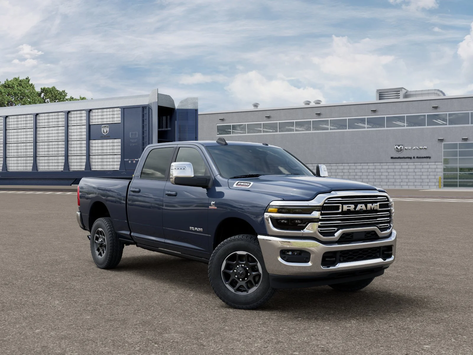 New 2026 Forged Blue Metallic Exterior Paint RAM Laramie image 3