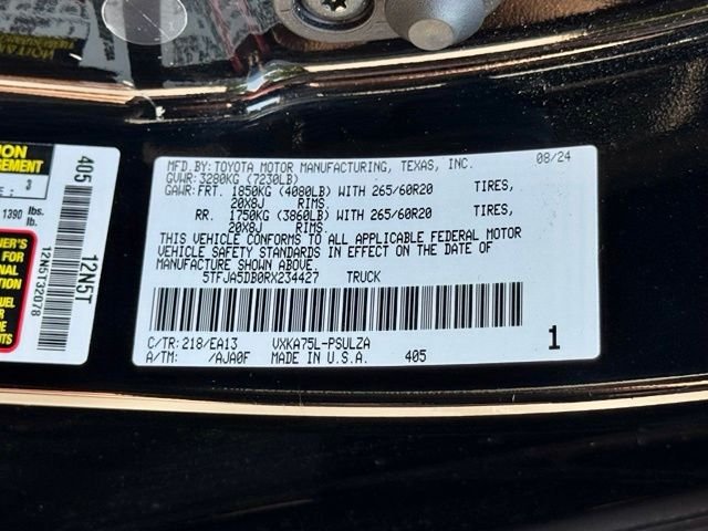 Used 2024 Black Toyota Limited image 24