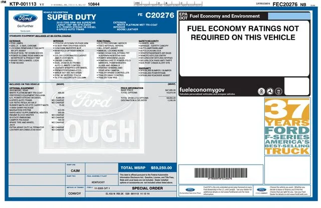 Used 2015 White Ford Lariat image 3