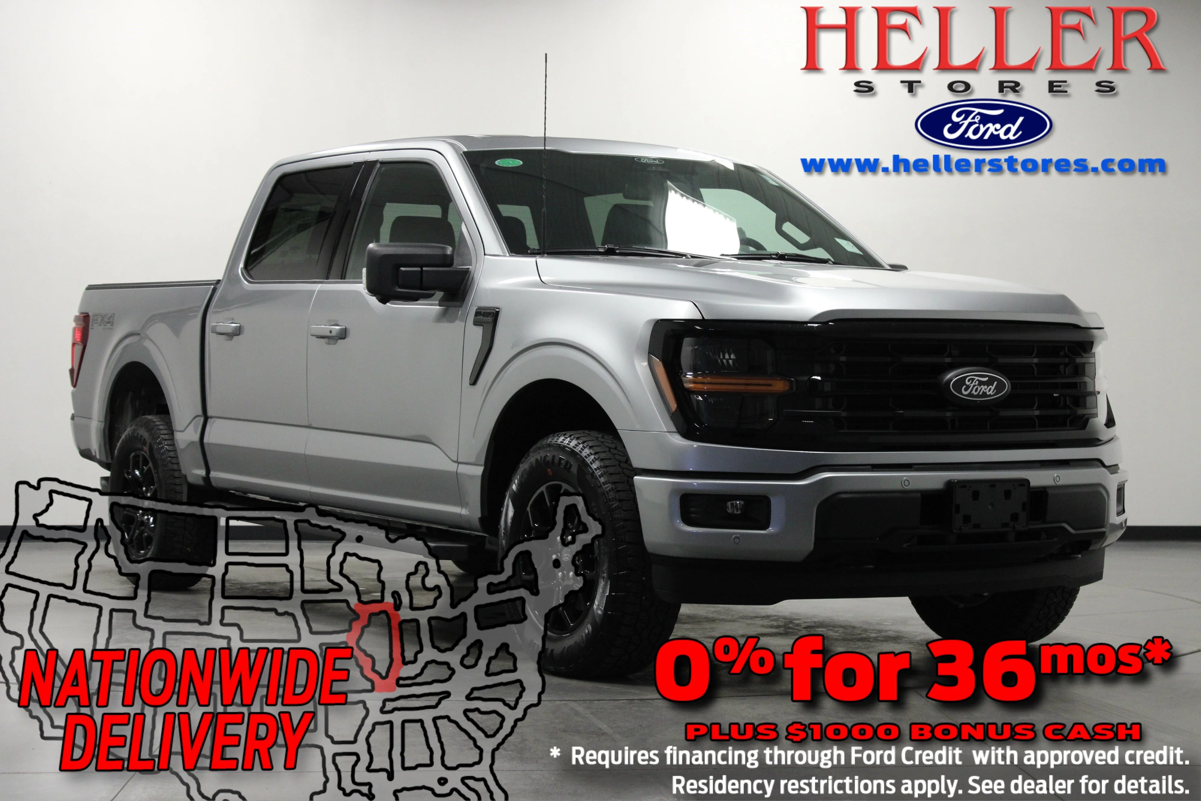 New 2026 Iconic Silver Metallic Ford XLT image 1