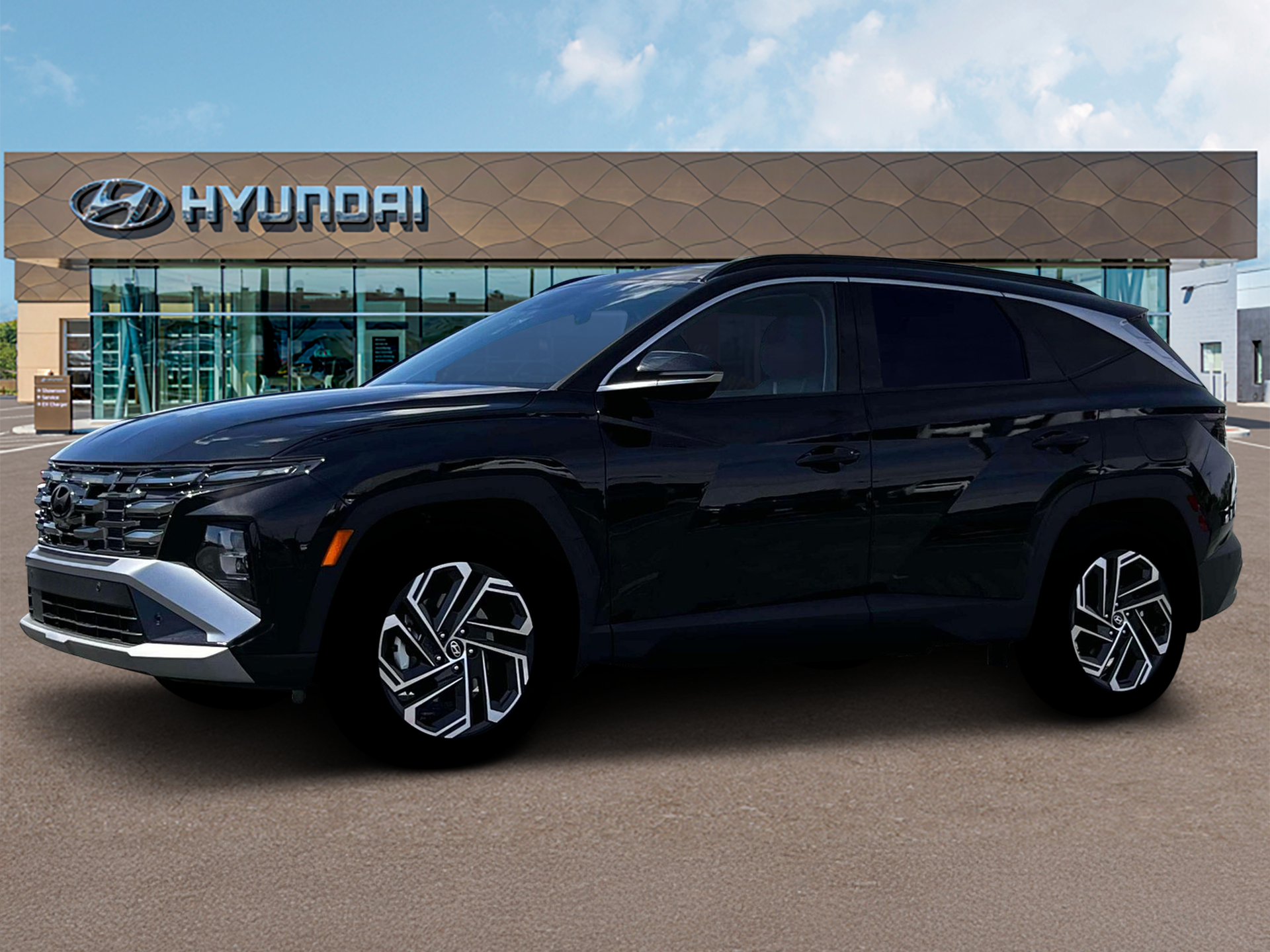 New 2026 Phantom Black Hyundai Limited AWD image 2