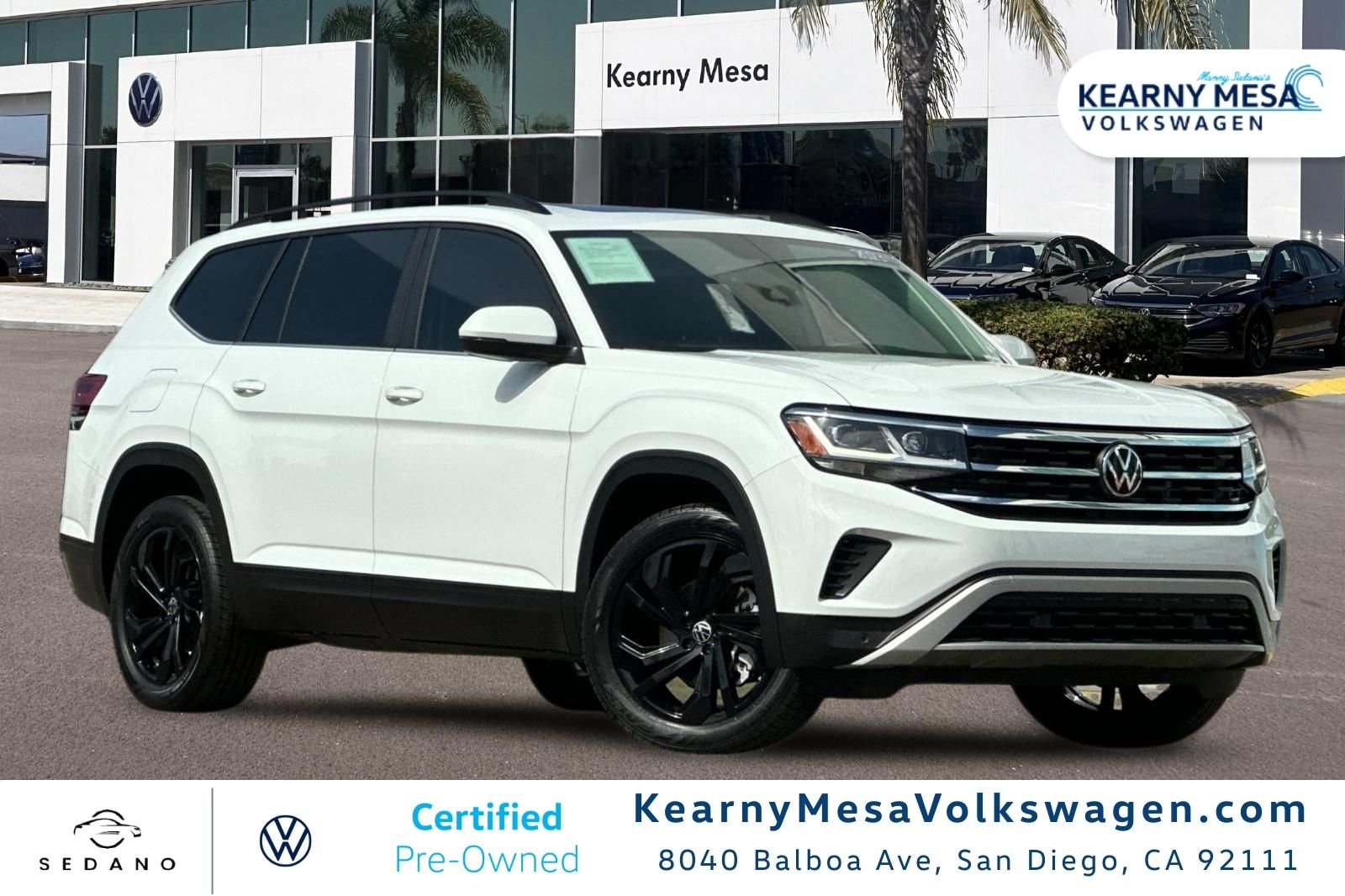Certified Used 2023 Pure White Volkswagen 3.6L V6 SE w/Technology image 1