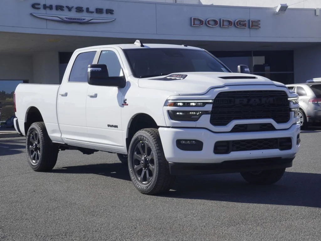 New 2026 Bright White Clear-Coat Exterior Paint RAM Laramie image 1