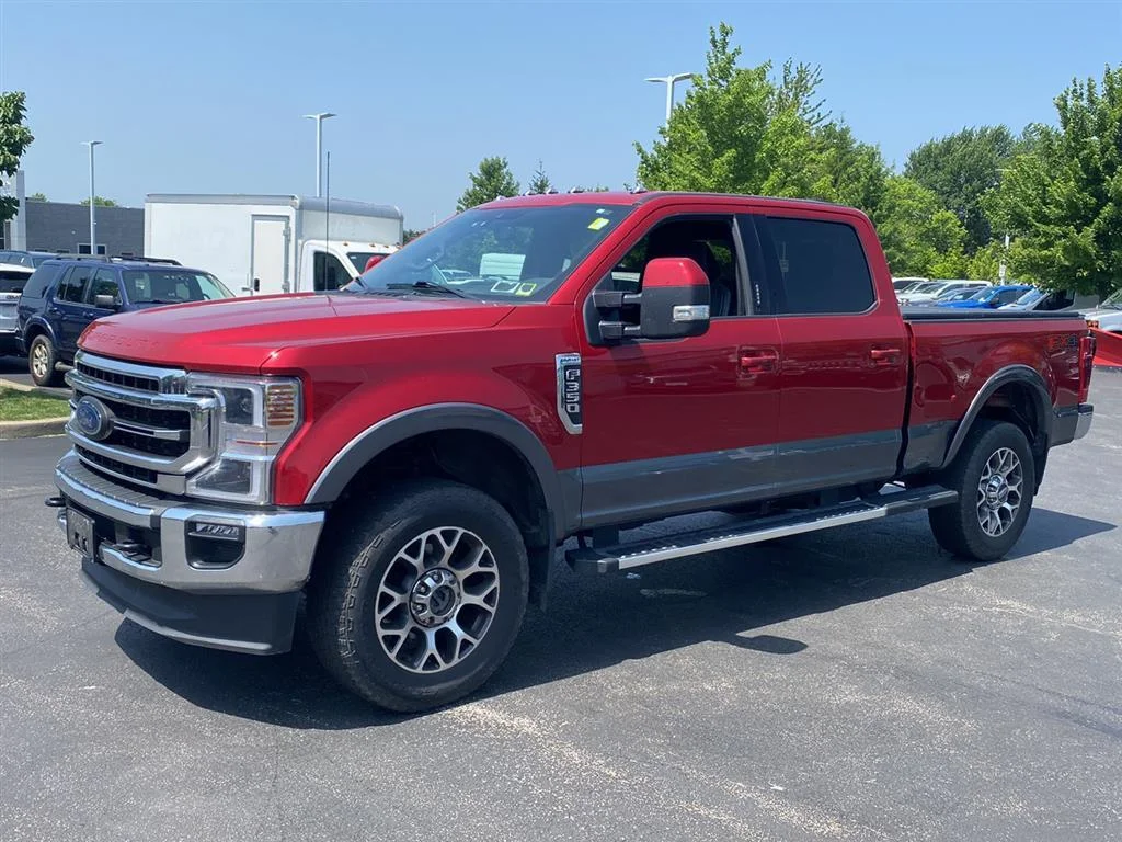 Used 2022 Rapid Red Metallic Tinted Clearcoat Ford LARIAT image 8