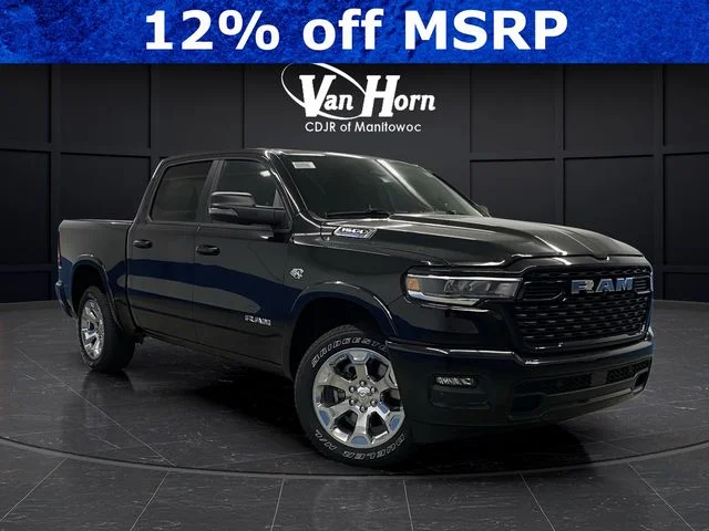 New 2026 Diamond Black Crystal Pearl-Coat Exterior Paint RAM Big Horn/Lone Star image 1