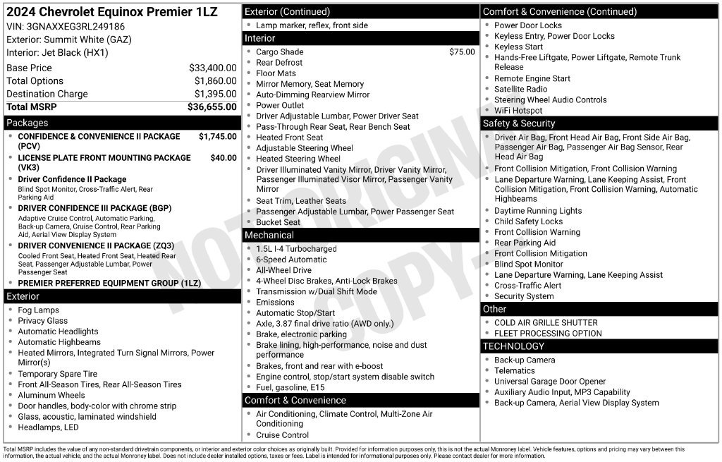Used 2024 Summit White Chevrolet Premier image 31
