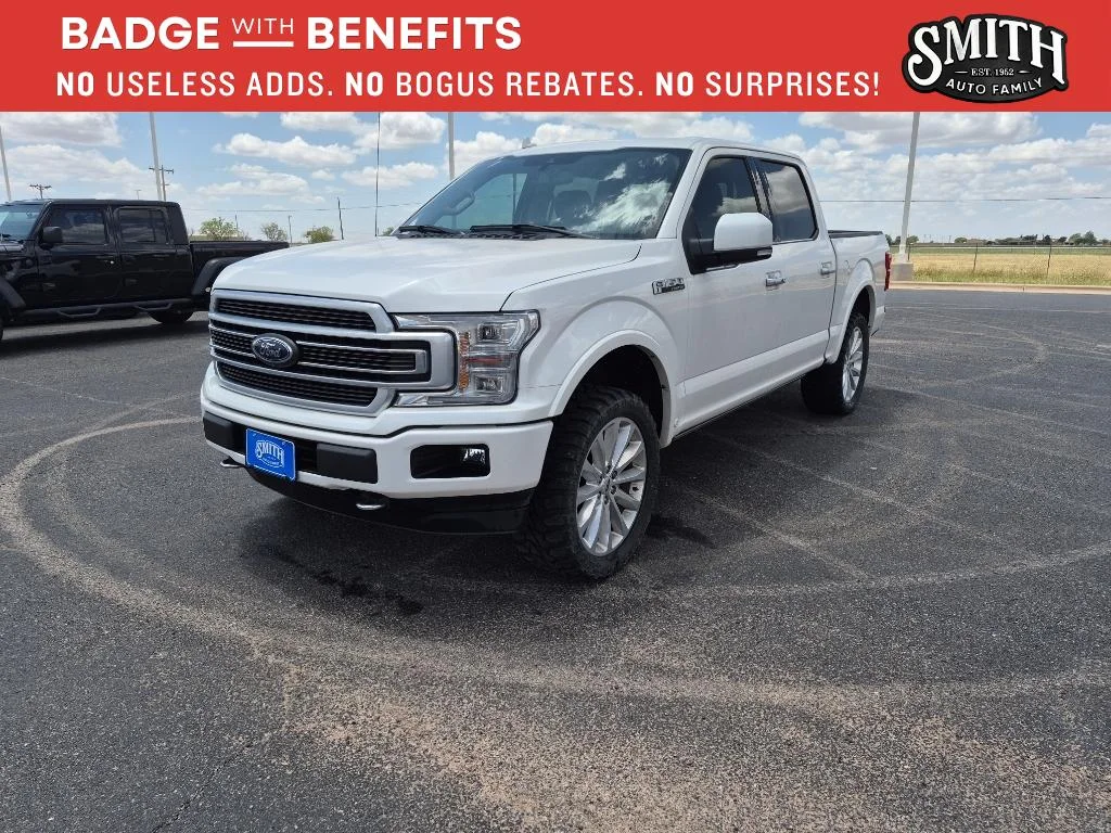 Certified Used 2019 White Platinum Tri-Coat Metallic Ford Limited image 8