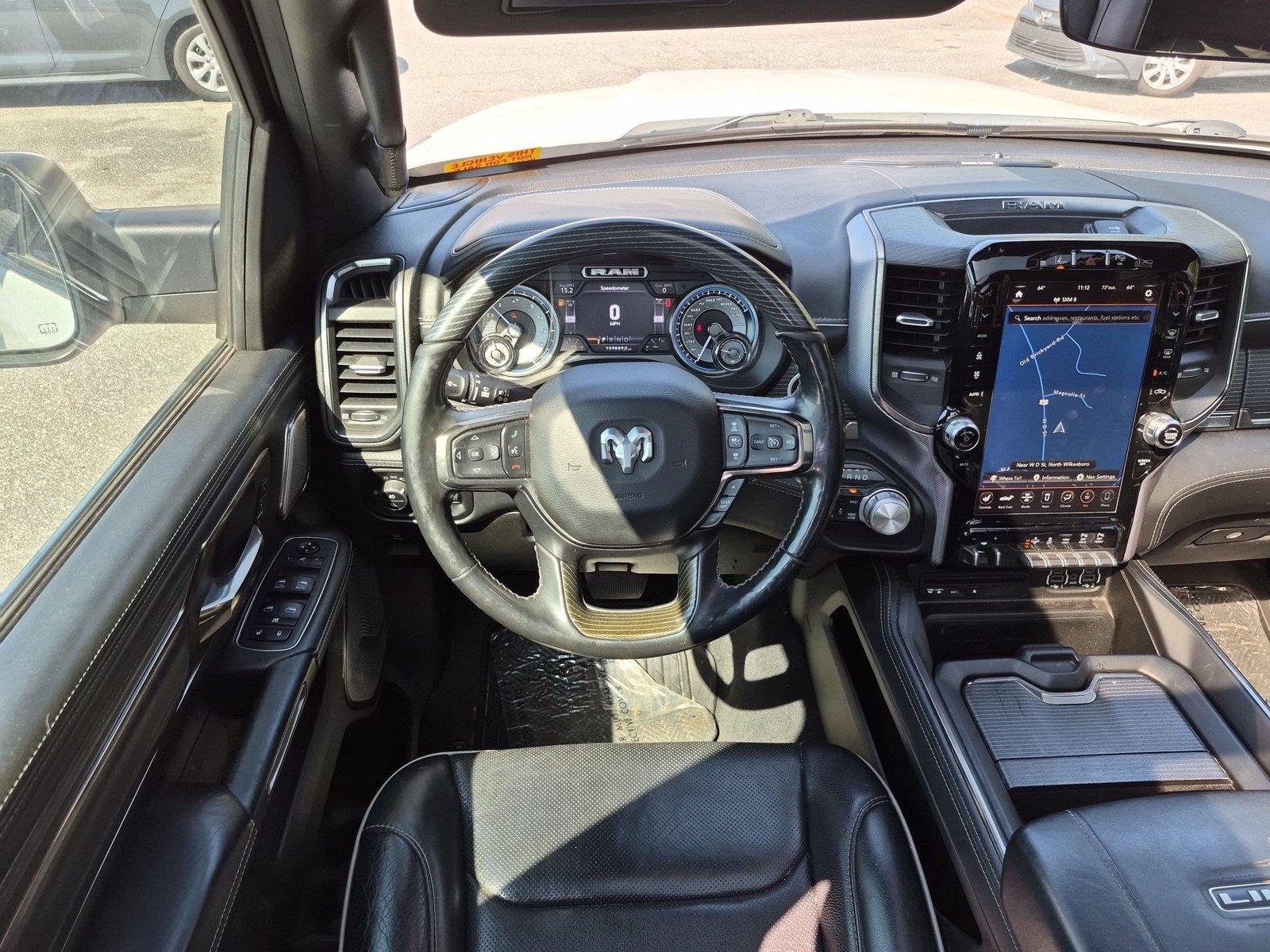 Used 2019 Ivory White Tri-Coat Pearlcoat Ram Limited image 34