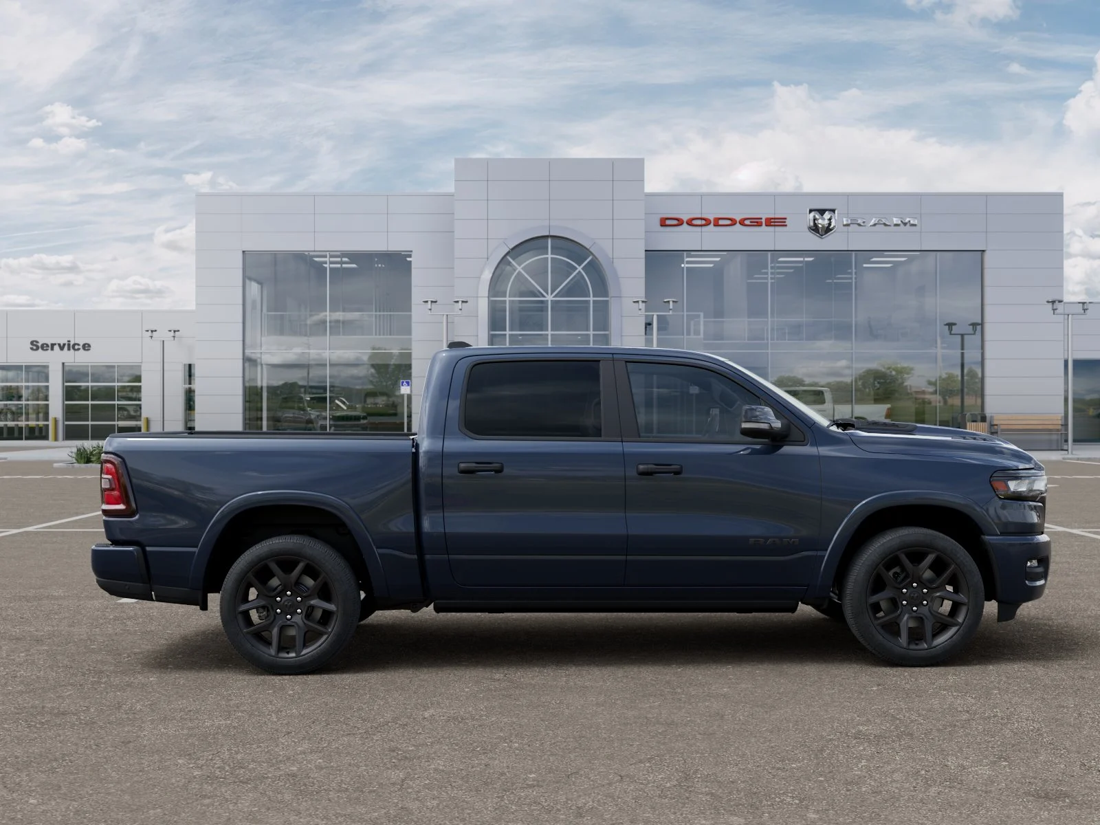 New 2026 Forged Blue Metallic Exterior Paint RAM Laramie image 48