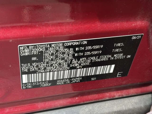 Used 2021 Red Toyota XLE Premium image 20