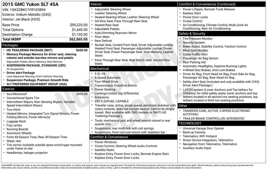 Used 2015 Iridium Metallic GMC SLT image 2