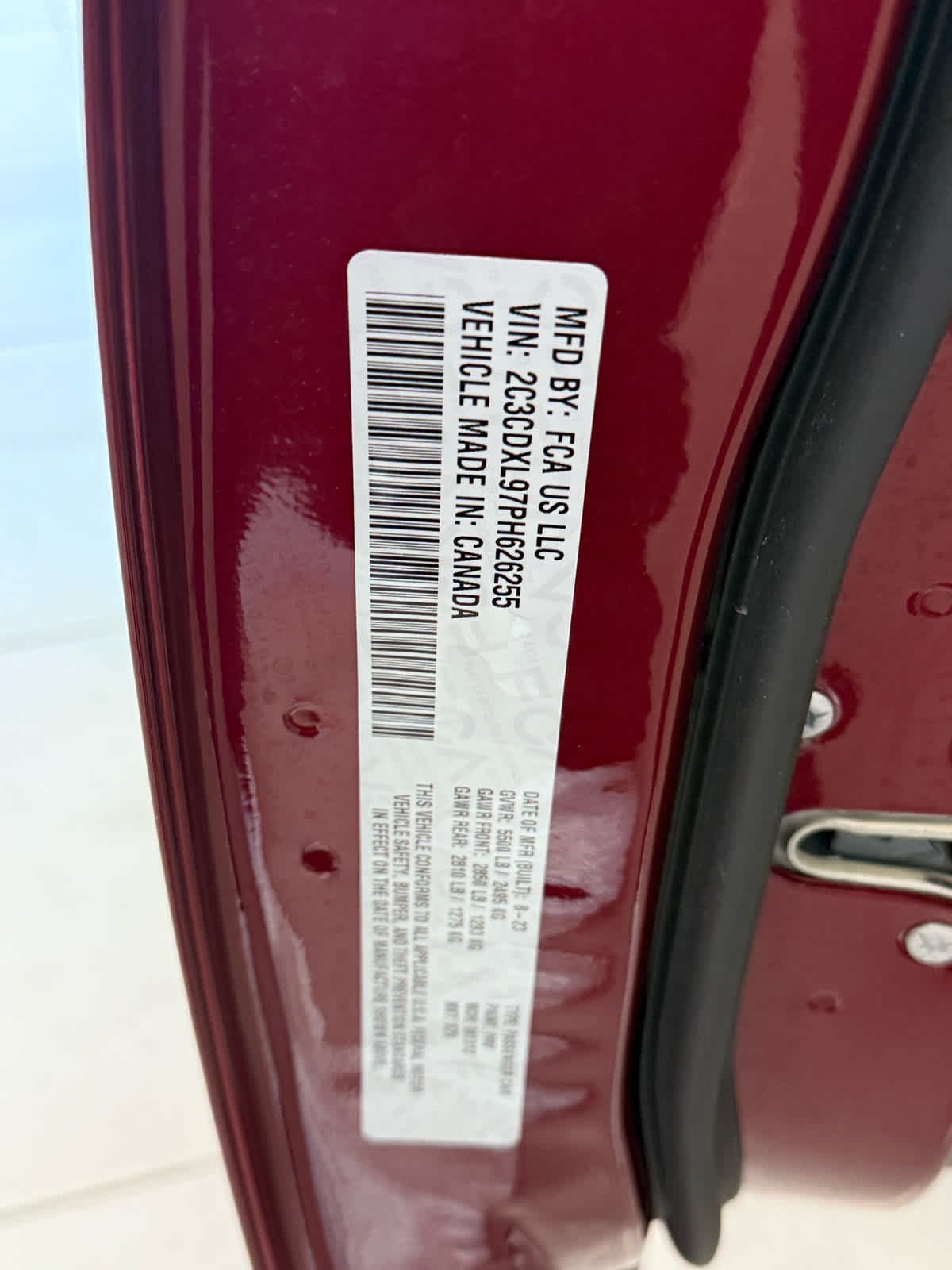 Used 2023 Octane Red Pearlcoat Dodge SRT Hellcat Widebody Jailbreak image 29