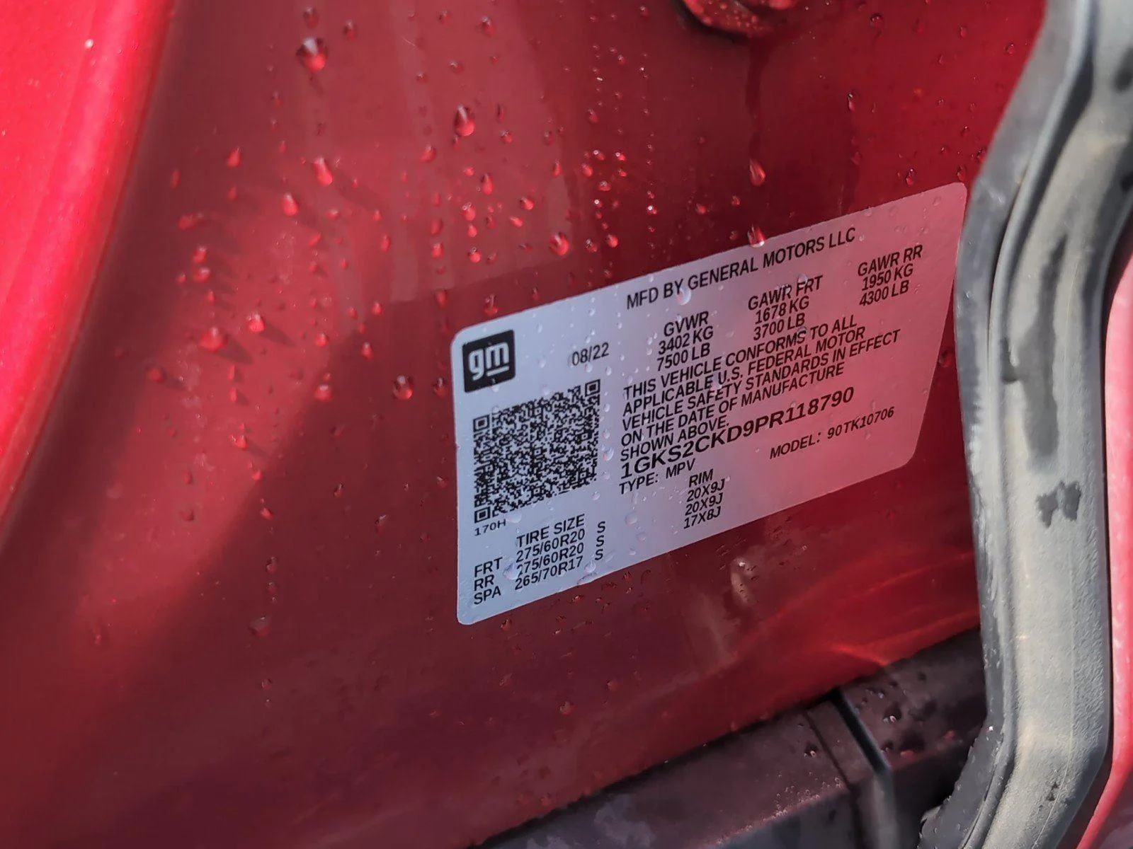 Used 2023 Volcanic Red Tintcoat GMC AT4 image 13