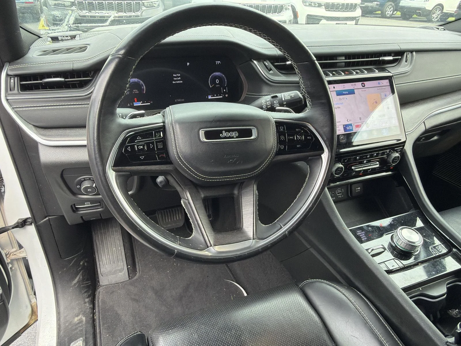 Used 2021 Bright White Clearcoat Jeep Overland image 12